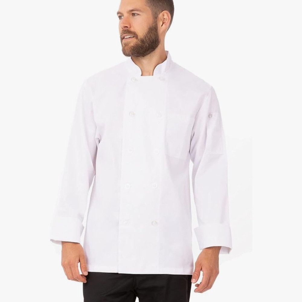 Men's White XL Chef Jacket